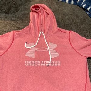 Pink  gently used under Armour hoodie